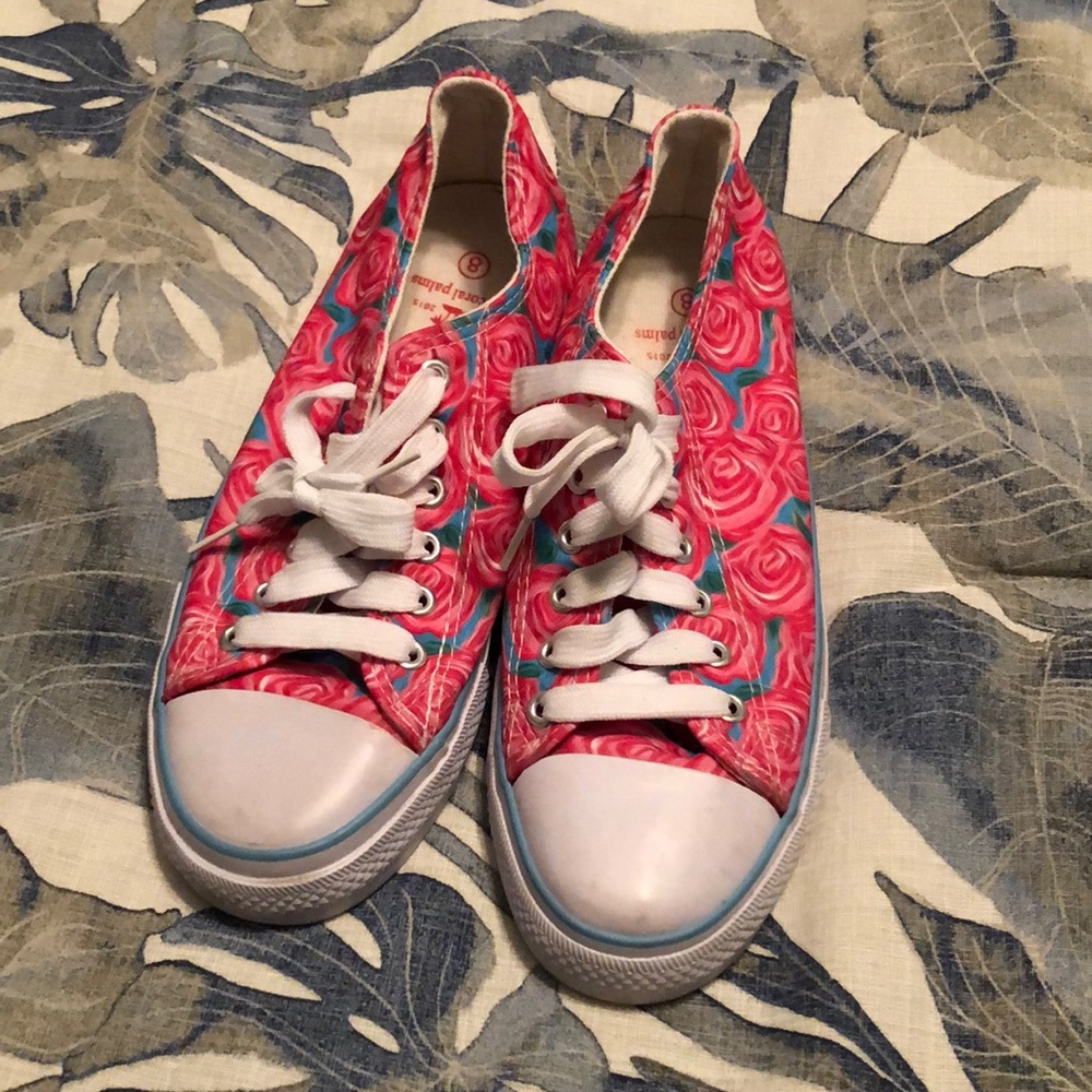 LILLY PULITZER inspired converse sneakers, 8.